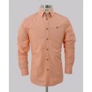 Peach Fine Dobby Slim Fit Shirt