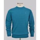 Textured Stripe Crew Neck Knit