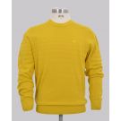 Textured Stripe Crew Neck Knit