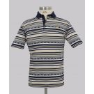 Kurt Geiger Grey Jacquard Stripe Reg Fit Golfer