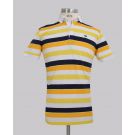 Kurt Geiger Textured Slim Fit Striped Golfer