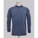 Kurt Geiger Signate Mid Blue Reg Fit Ls Pique