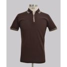 Kurt Geiger Chocolate Jacquard Slim Fit Golfer