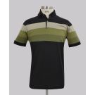 Kurt Geiger Green Panel Stripe Reg Fit Golfer