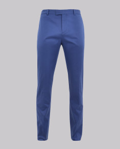 Blue Stretch Slim Leg Suit Trouser