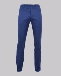 Blue Stretch Slim Leg Suit Trouser
