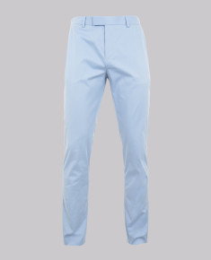 Light Blue Slim Leg Suit Trouser