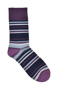 Purple Striped Socks