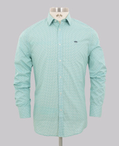 Aqua Star Print Regular Fit Shirt