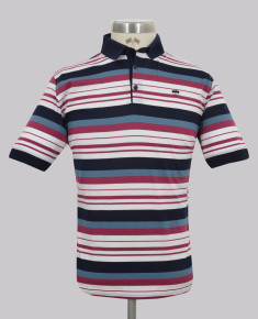 Kurt Geiger Raspberry/blue Stripe Reg Fit Golfer