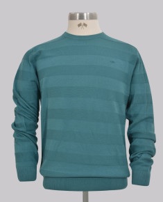 Kurt Geiger Gassed Cotton Striped Knitwear