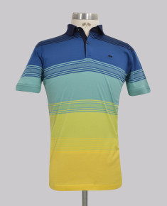 Kurt Geiger Ombre Slim Fit Stripe Golfer