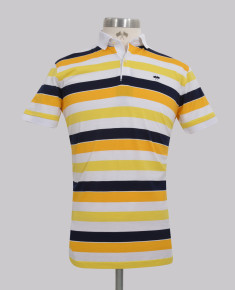 Kurt Geiger Textured Slim Fit Striped Golfer