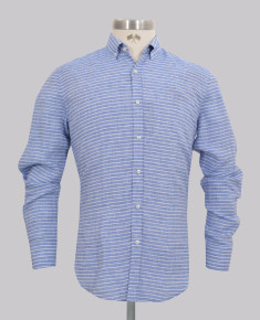 Kurt Geiger Horizontal Striped Linen Shirt