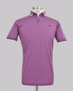 Kurt Geiger Purple Slim Fit Mercerised Golfer