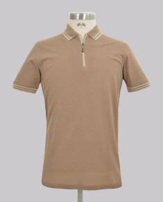 Kurt Geiger Beige Jacquard Reg Fit Golfer