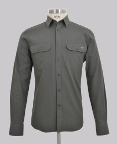 Kurt Geiger Signate Charcoal Corduroy Overshirt