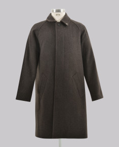 Kurt Geiger Brown Raglan Melton Jacket