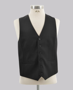 Kurt Geiger Black Wool Waistcoat