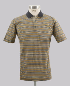 Kurt Geiger Signate Caramel Stripe Reg Fit Golfer