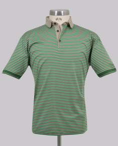 Kurt Geiger Bright Green Reg Fit Feeder Stripe Golfe