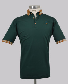 Kurt Geiger Dark Green Contrast Slim Fit Golfer