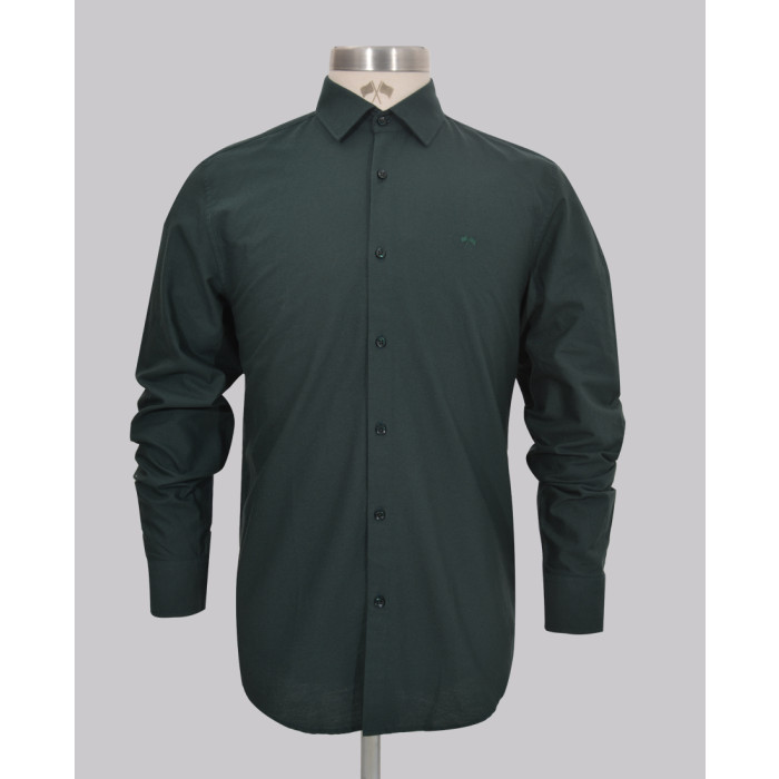 Kurt Geiger Dark Green Reg Fit Oxford Shirt