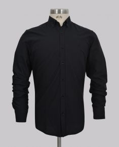 Kurt Geiger Navy Contrast Slim Fit Sateen Shrit