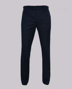 Navy Slim Leg Wool Suit Trouser