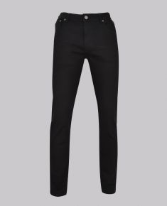 Black Creased Slim Leg Denim
