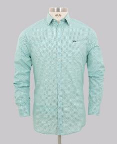 Aqua Star Print Regular Fit Shirt