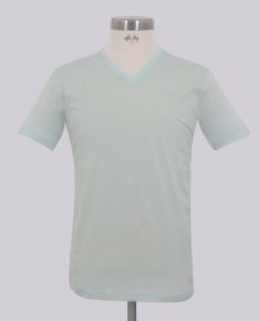 Soft Aqua V-Neck T-Shirt