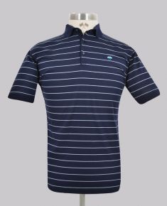 Kurt Geiger Classic Blue Reg Fit Stripe Golfer