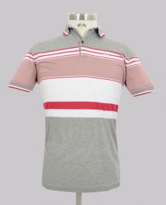 Kurt Geiger Granita Slim Fit Panel Stripe Golfer