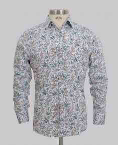 Kurt Geiger Fine Floral Slim Fit Printed Shirt
