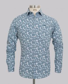 Kurt Geiger Swirl Print Slim Fit Shirt