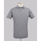 Light Grey One-Up Slim Fit Pique Golfer
