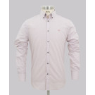 Rose Brown Feather Slim Fit Shirt