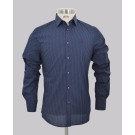 Navy/Pink Floral Print Slim Fit Shirt