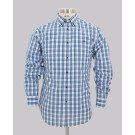 Blue/Pink Mid-Check Regular Fit Shirt