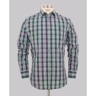 Mint/Purple Tartan Check Slim Fit Shirt