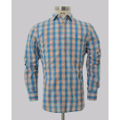 Orange Tartan Check Slim Fit Shirt