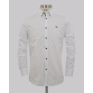 White Dobby Slim Fit Shirt