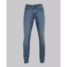 Mid-Wash Slim Leg Denim