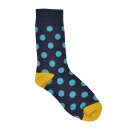 Blue Bubble Spot Socks
