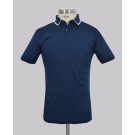 Navy Design Collar Slim Fit Golfer