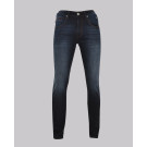 Dark Indigo Red Detail Slim Leg Denim
