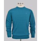 Textured Stripe Crew Neck Knit
