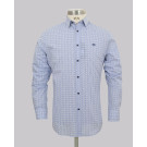 Kurt Geiger Blue Small Geometric Slim Fit Shirt