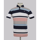 Kurt Geiger Pink/navy Stripe Slim Fit Pique